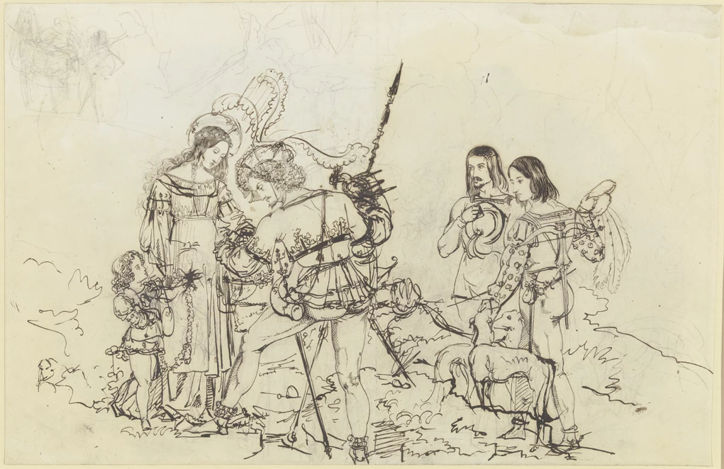 Carl Philipp Fohr - Il miracolo della rosa di Santa Elisabetta di Turingia, Städelsches Kunstinstitut und Städtische Galerie